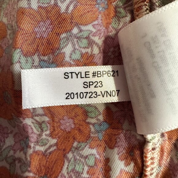 J. CREW Classic-fit Drapey Cupro Shirt in Pink Floral - size 16 - Picture 7 of 10